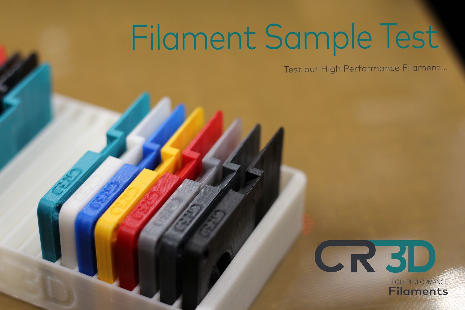 CR-3D High Performance Filament - Sample Keycard & Tray