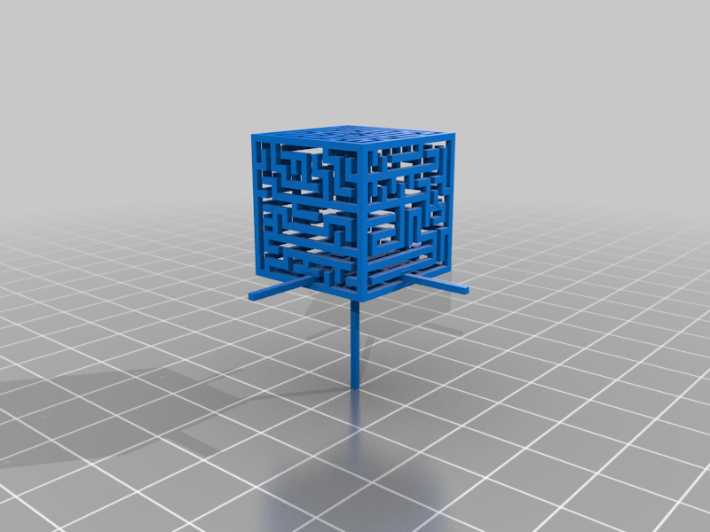 Large Maze Cube (and solution)