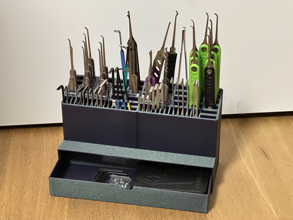 Lock Picking Organzier with Drawer