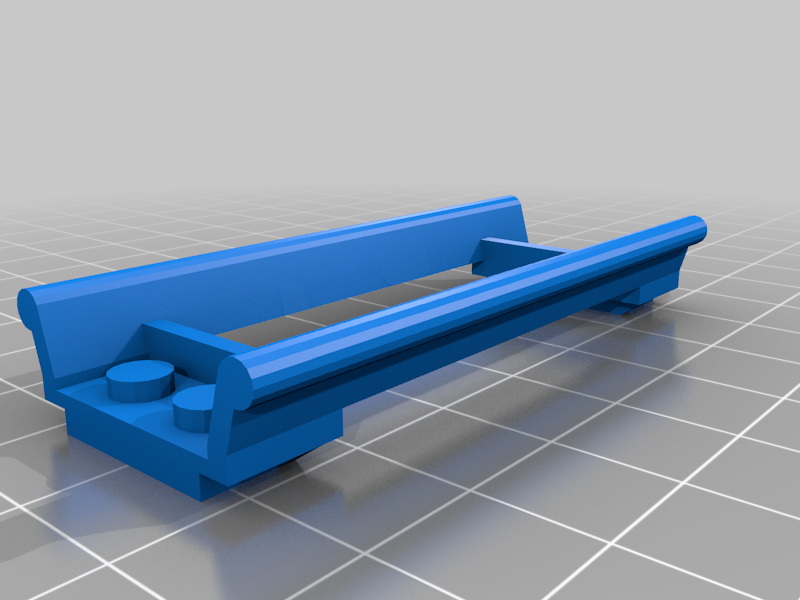LEGO Roller Coaster Compatible 8 Stud Straight Track (No Crossties)