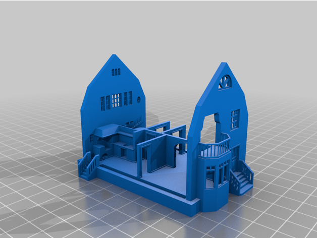 FICHIER pour imprimante 3D : maison Featured_preview_Floor_and_Walls_0422