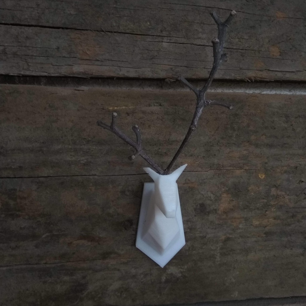 Deer head  mini vase