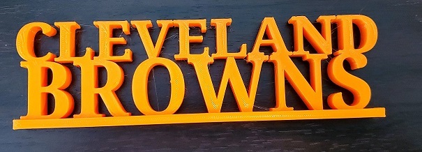 Cleveland Browns Name Plate