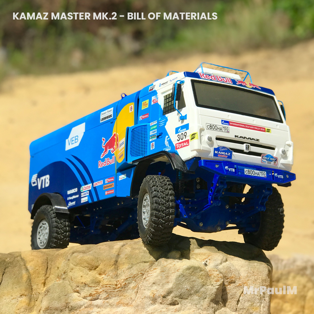RC TRUCK KAMAZ MASTER MK.2 4x4: BILL OF MATERIALS