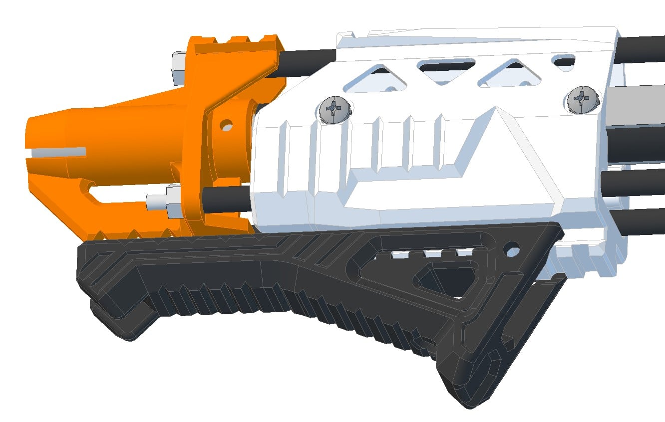 Nerf Caliburn - Picatinny Angled Foregrip