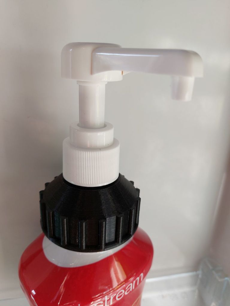 SodaStream Best Sirup Bottle Dosing Pump Adapter no support Pumpenadapter By W3D_Creator