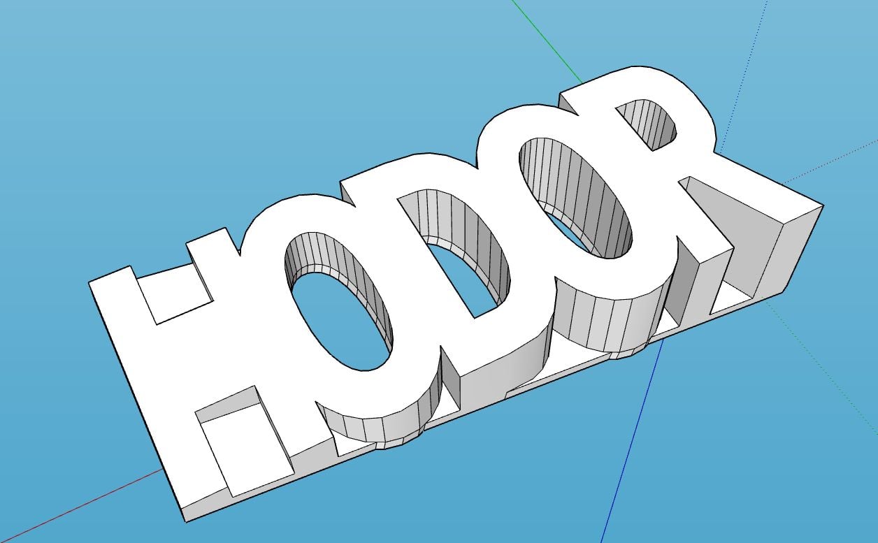 HODOR Door Stop (Inspired by Game of Thrones)