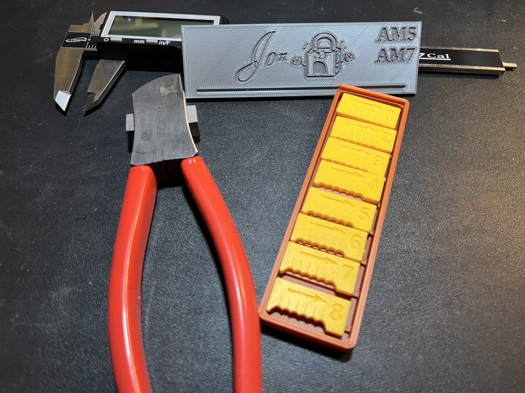 Locksport Lishi Cutter Jig for AM5 AM7 American Lock Keyway