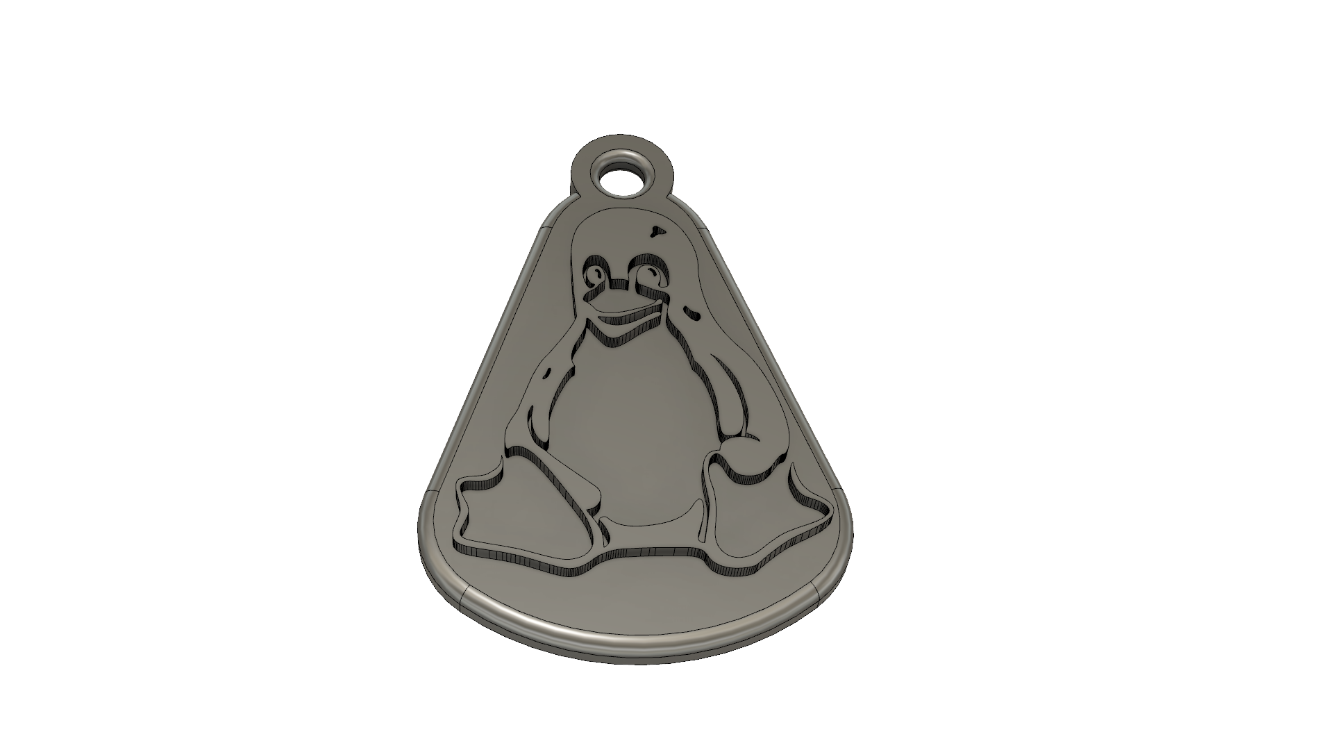Linux Logo Key Fob