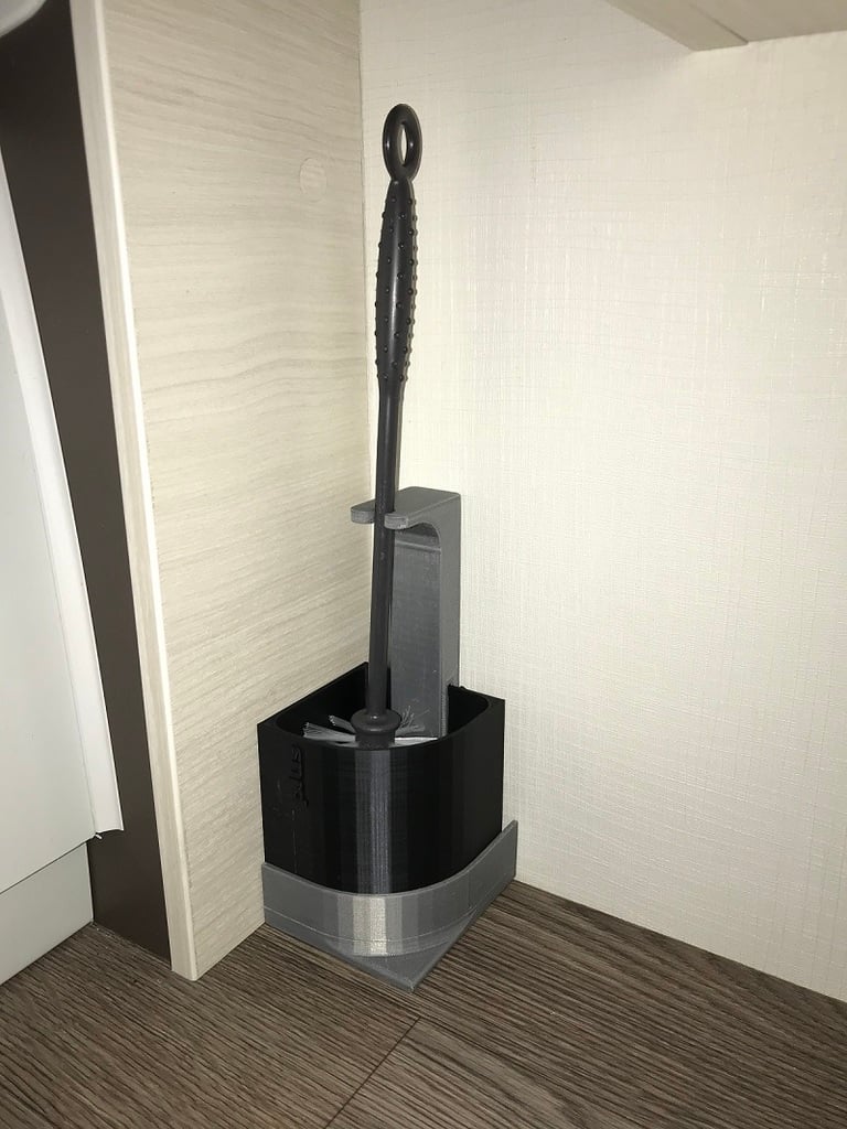 Toilet brush holder for RV or caravan