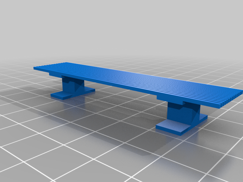 Bench Model for Toys, Tech Decks or Anything Miniature