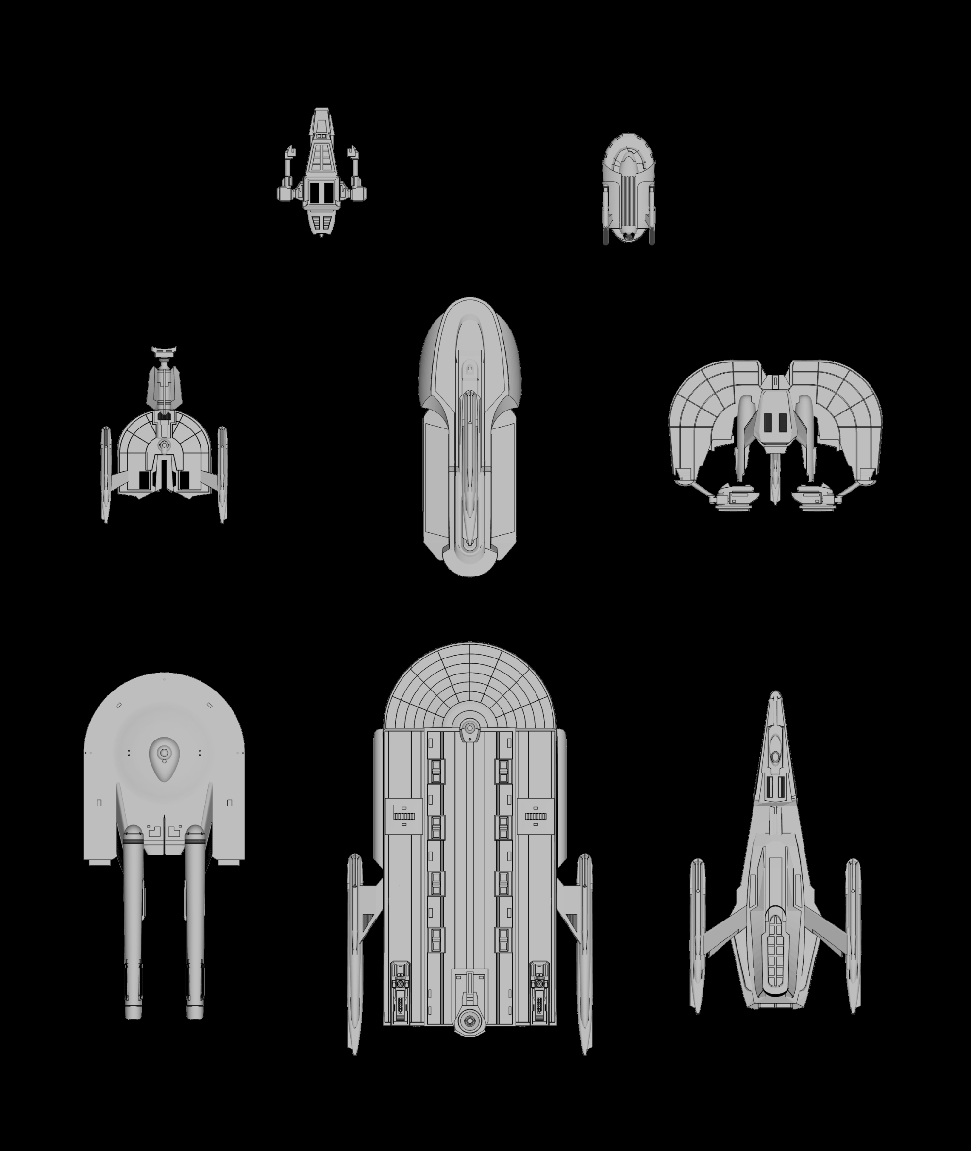 FASA Federation Non-combatants Part 2: Star Trek starship parts kit expansion #23