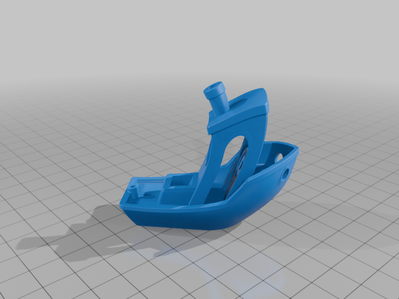 Cartoonish speedy Benchy