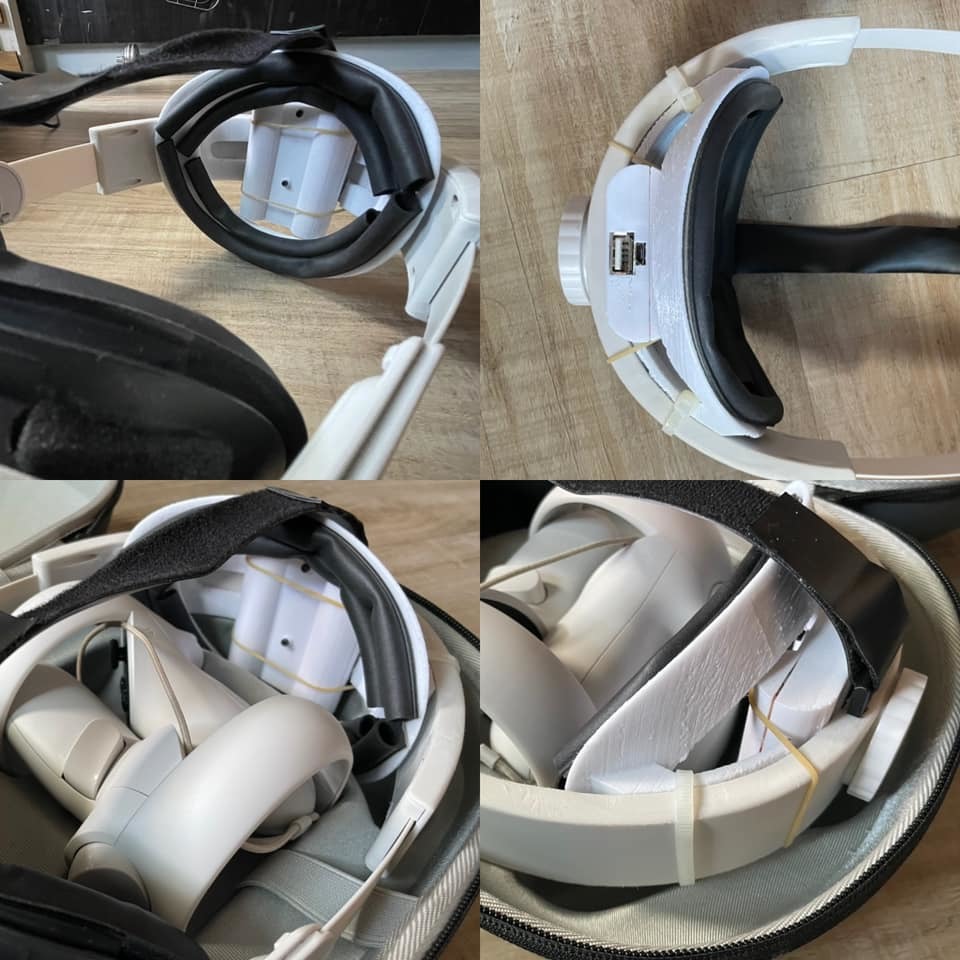 Oculus Quest 2 Strap back-comfortable ​mount with battery v2