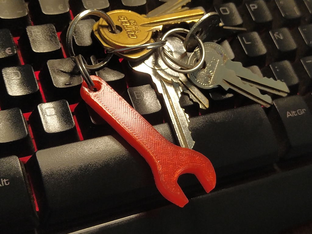 Fixed wrench keychain
