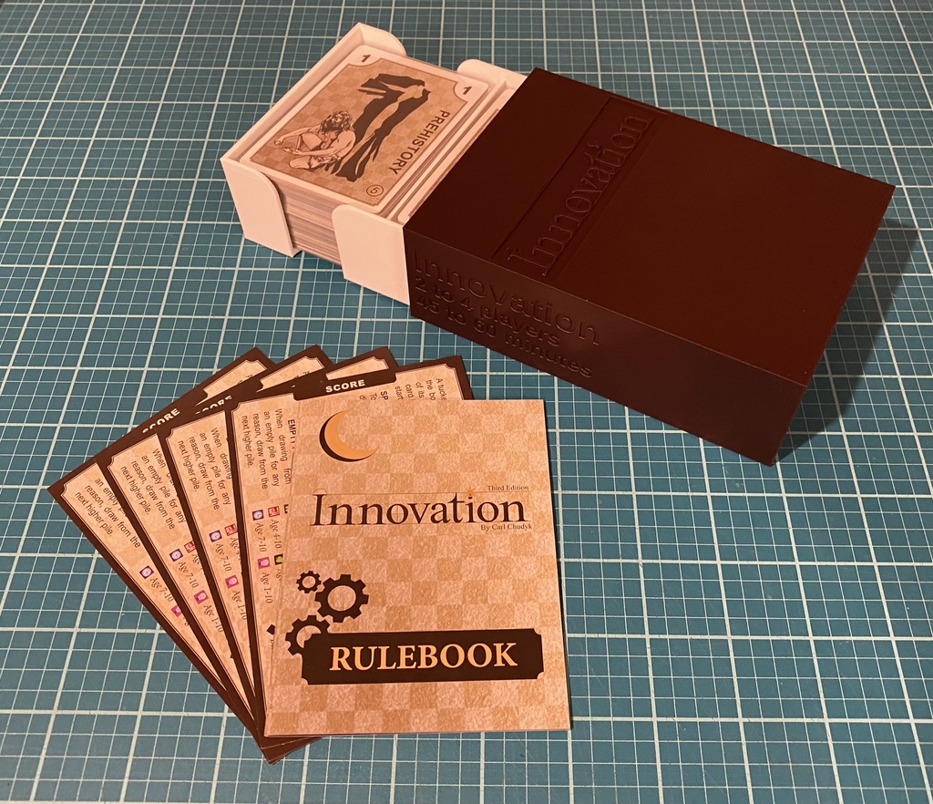 Sleeved Card Storage for Innovation Card Game