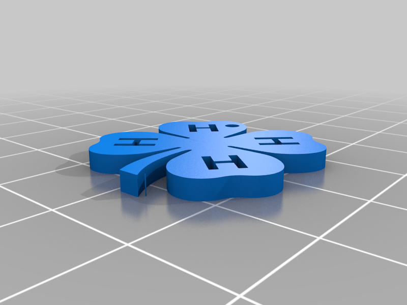 4-H Clover Keychain