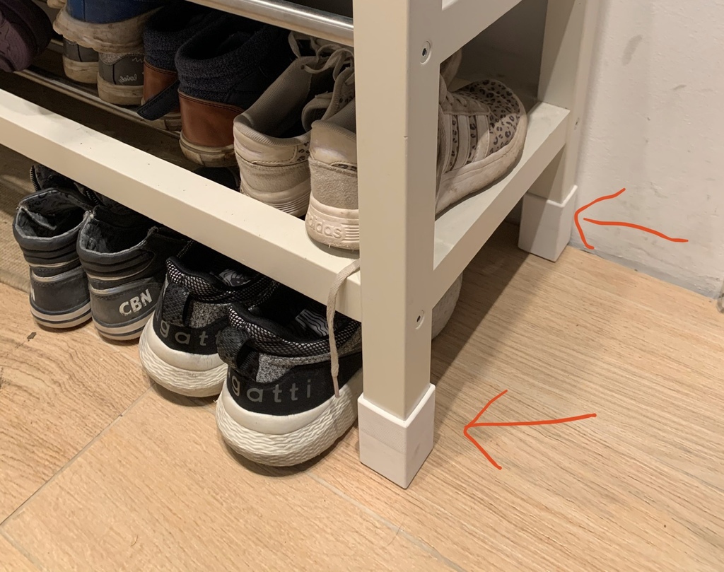 IKEA Tjusig (shoe rack / bench) plus 4cm legs height