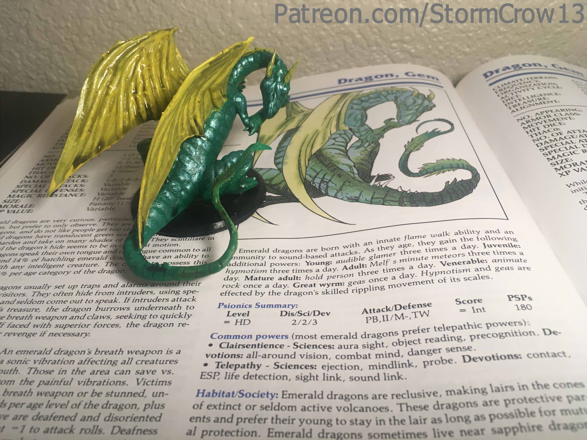 2nd ed AD&D Emerald Dragon