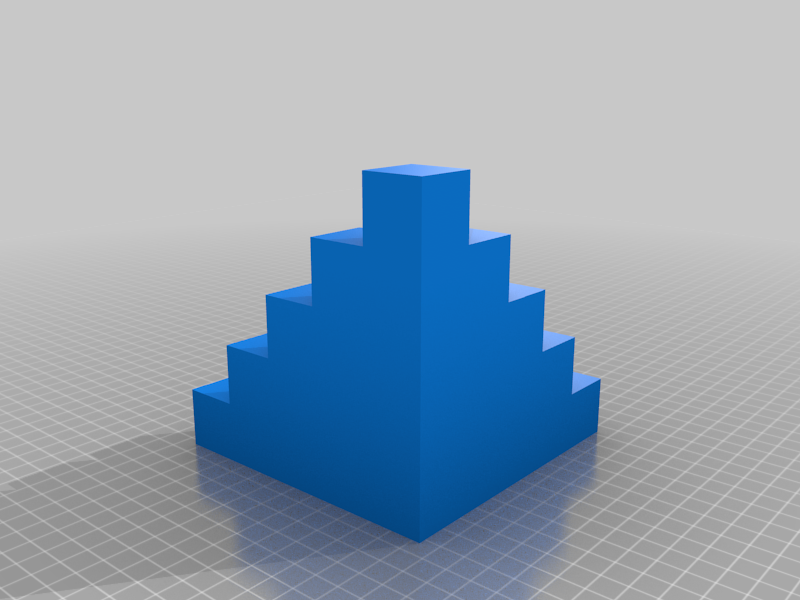 Cubes pyramid 