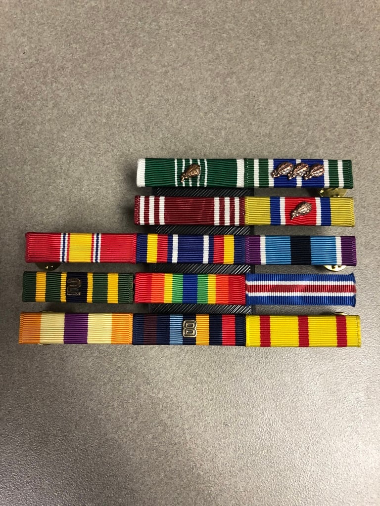 Military Ribbon Rack