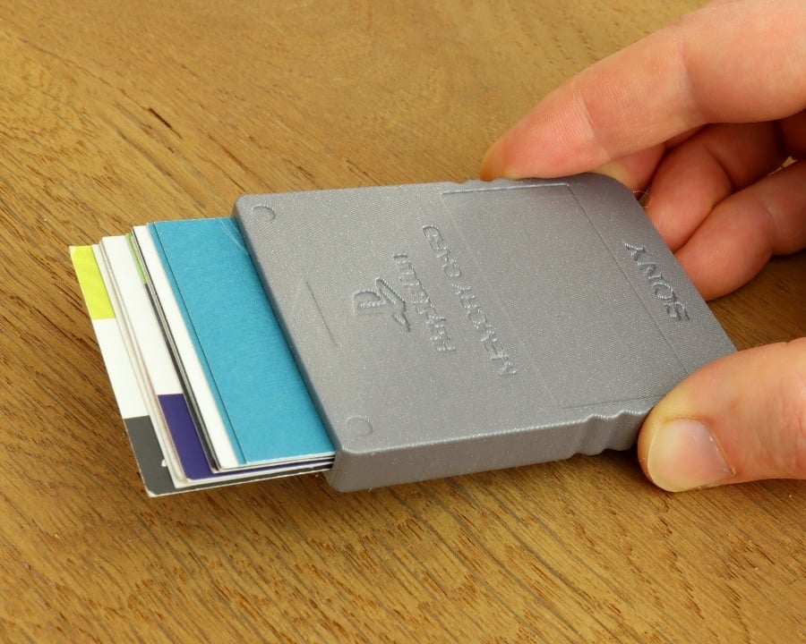 PlayStation memory card | business card holder
