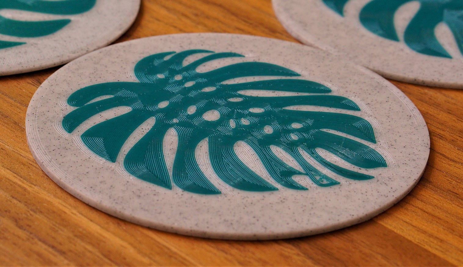Monstera Leaf Coasters
