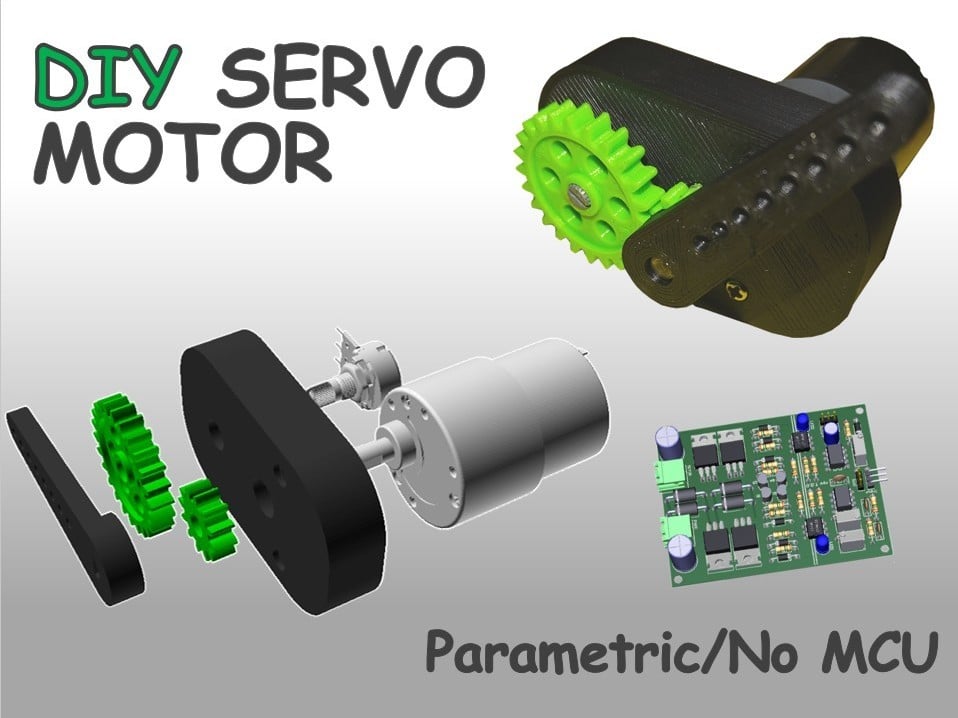 DIY Servo motor model - Parametric