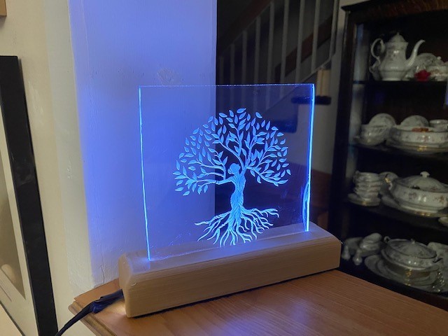 LED Base for Acrylic Engraving
