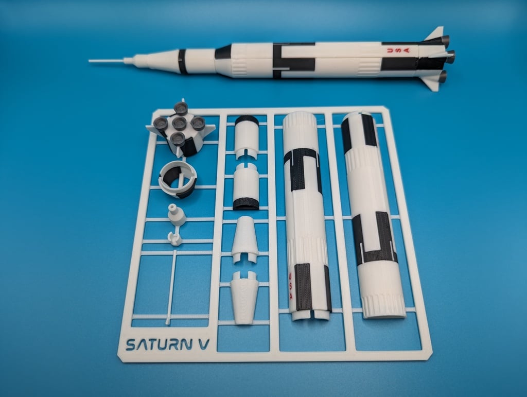 Cartao do Kit Saturno V da NASA