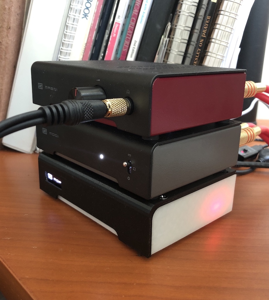 Mopi v2 - Schiit Stack Case for Raspberry Pi 4 with OLED Screen