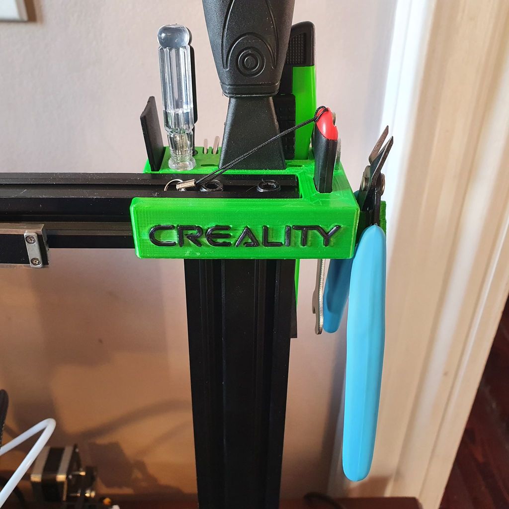 Creality Ender 3 2020 Tool Holder with Text