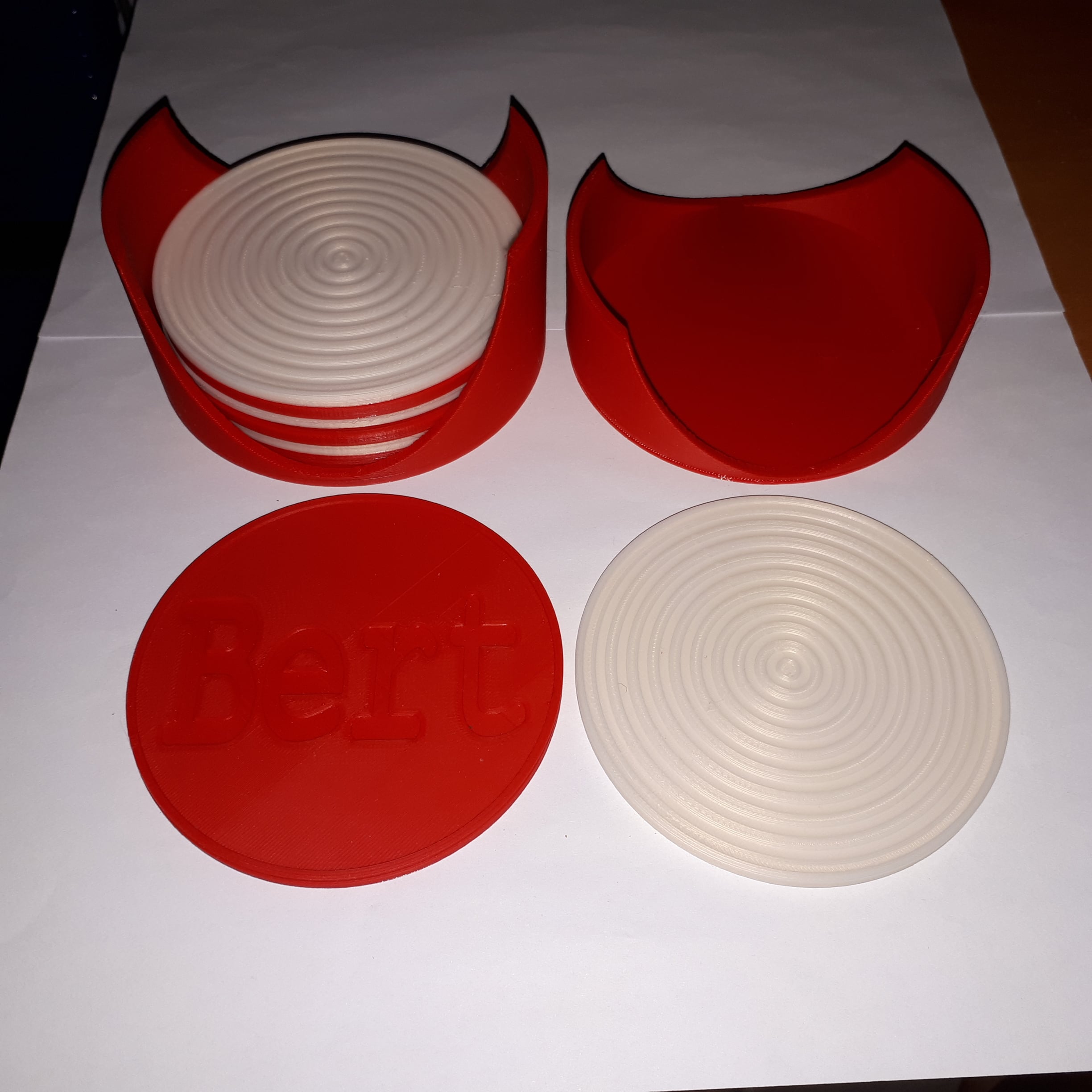 customizable coaster with holder
