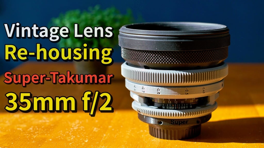 Super Takumar 35mm f2 - "Turn vintage still lens into Cine-style prime lens"