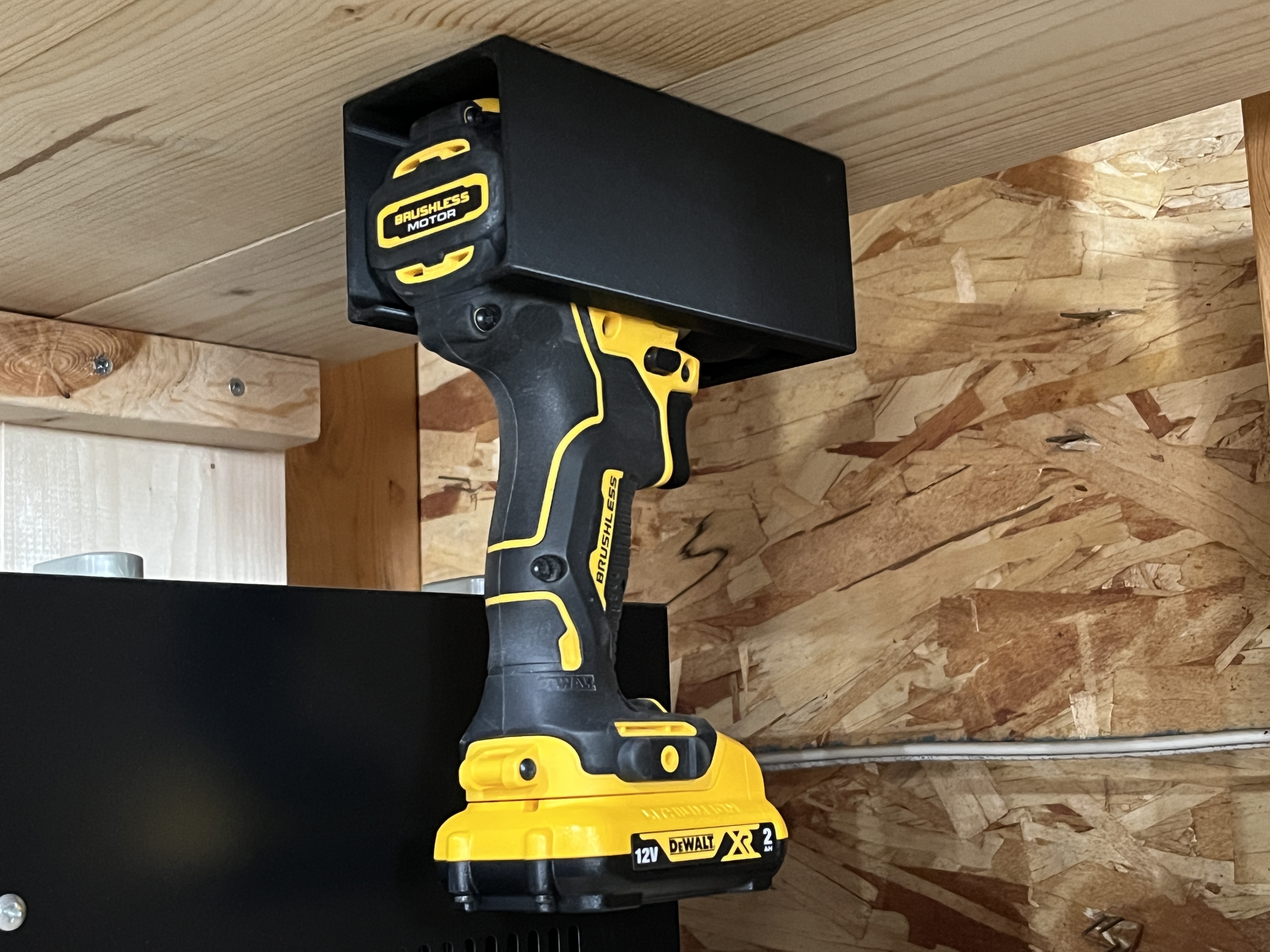 Drill Holder for DeWalt DCD706 (Under-Shelf Mount)