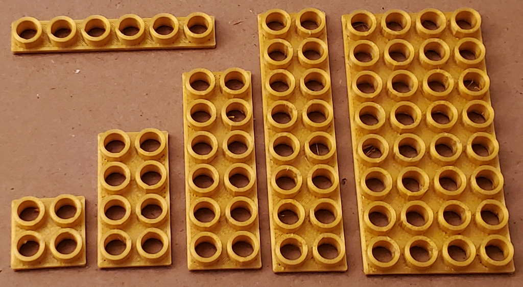 Montini building bricks Female Plate Set (Lego Compatible)