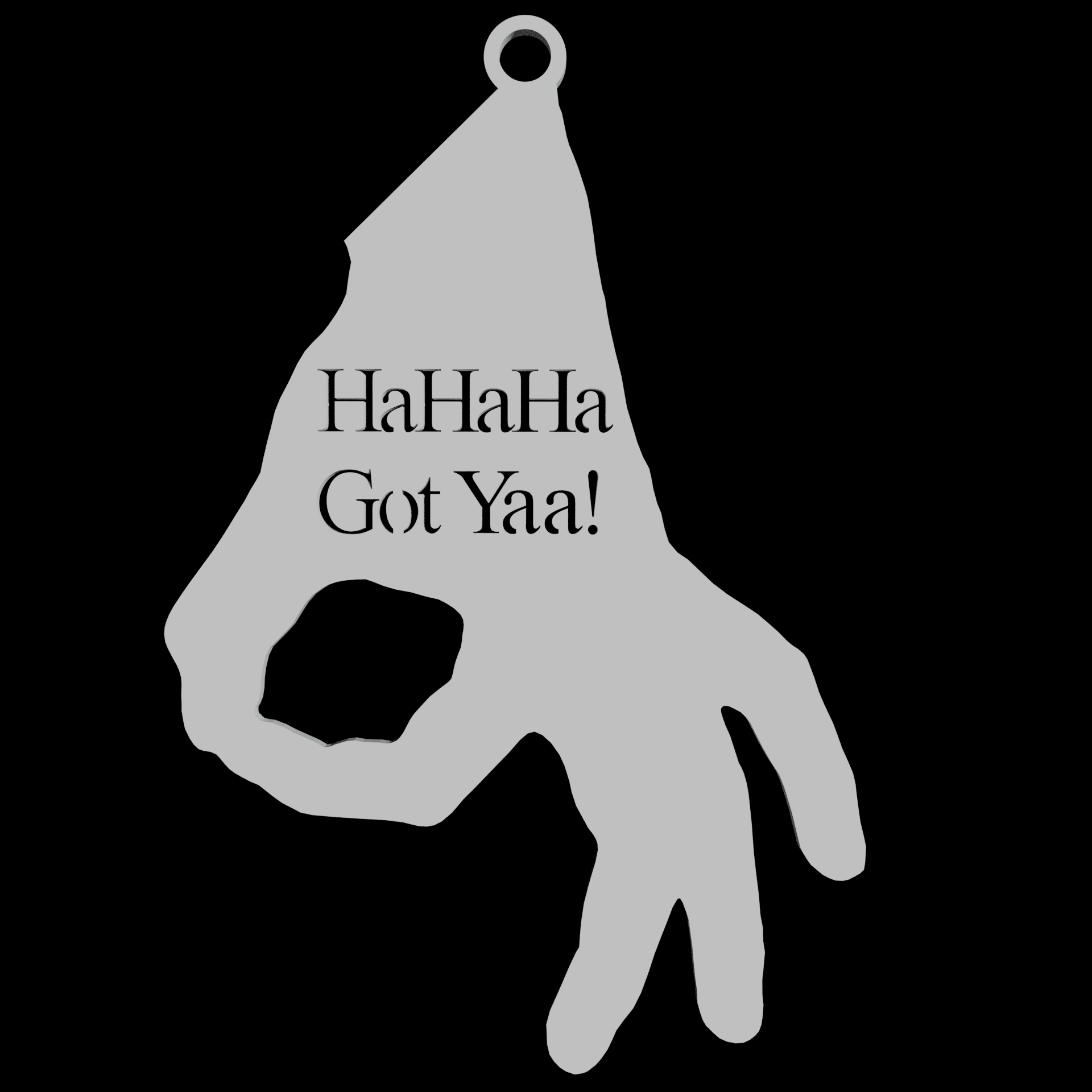 HAHA Keychain