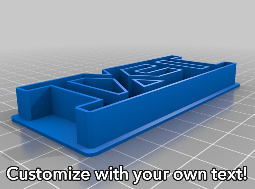 Custom Text Cookie Cutter