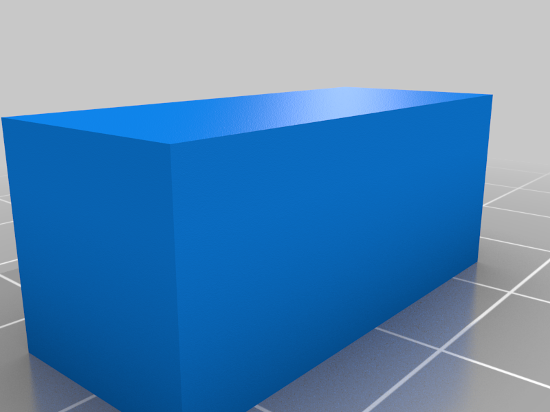 coated rectangle - - - - - - My Customized Hollow Calibration Cube