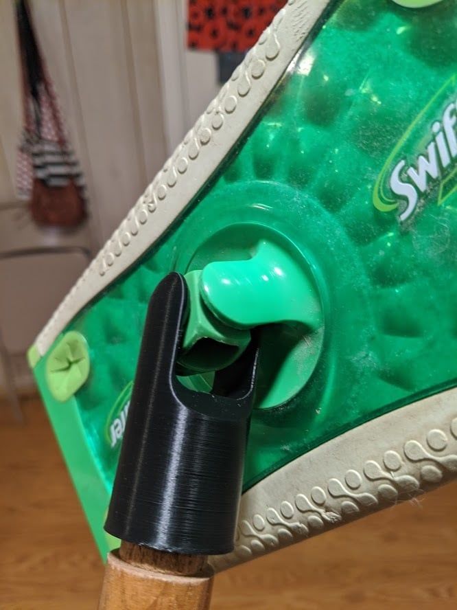 swiffer broomstick (paint pole) adapter