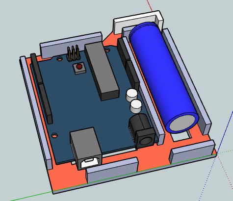 Arduino node with battery