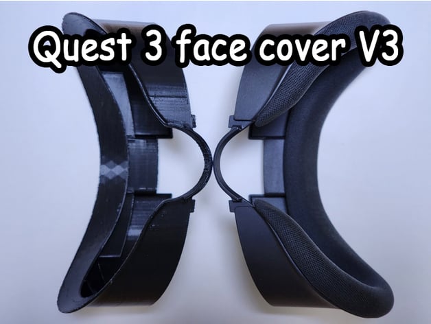Meta Quest 3 face cover V3 by furryWallpaper - Thingiverse
