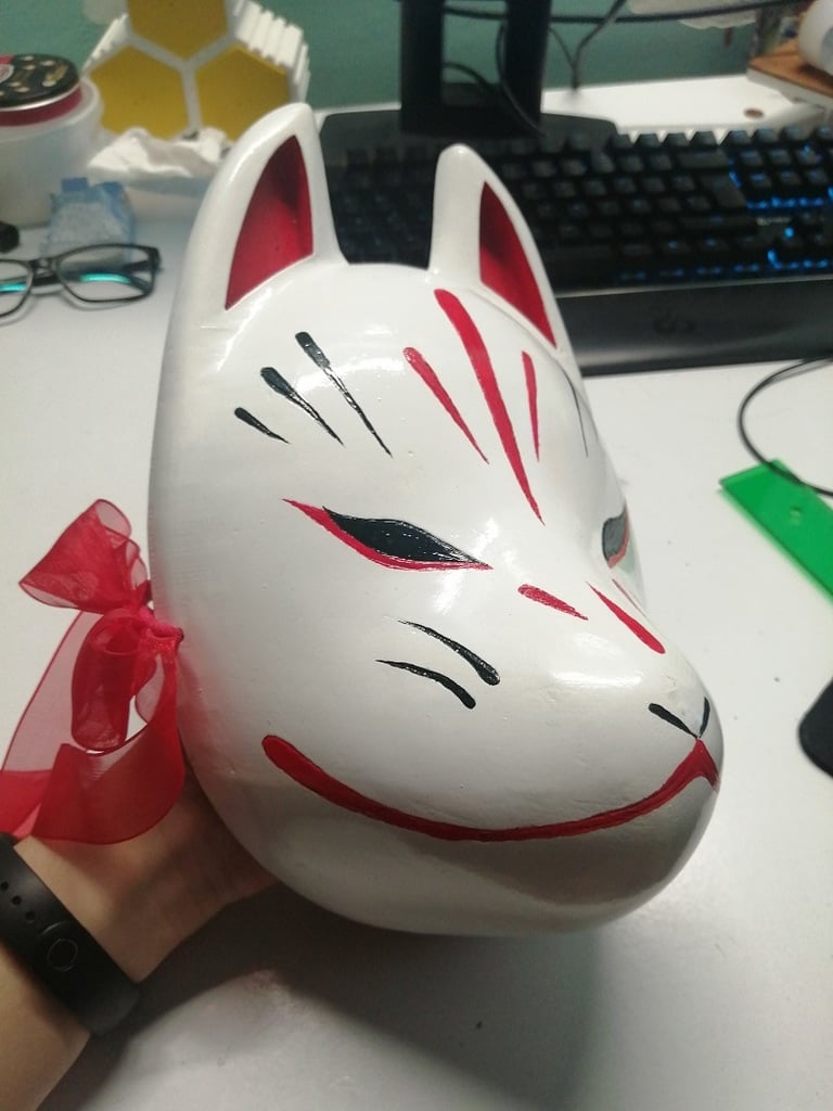 Kitsune mask (low poly)
