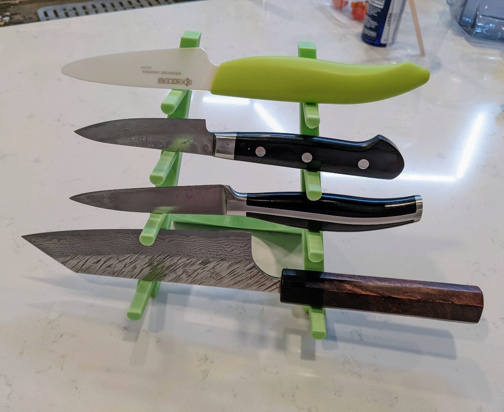 Japanese style knife rack
