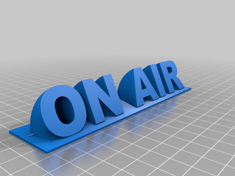 ON AIR 3D Sign