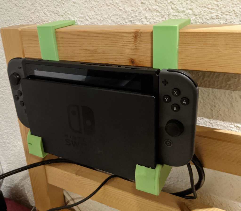 Nintendo Switch Holder for Ikea Tarva Bed 