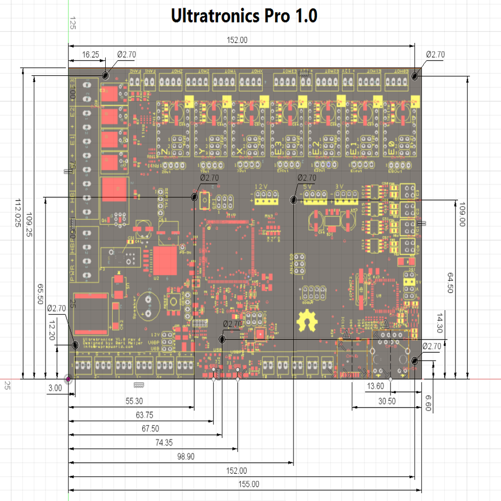 Ultratronics Pro 1.0 Dimensions