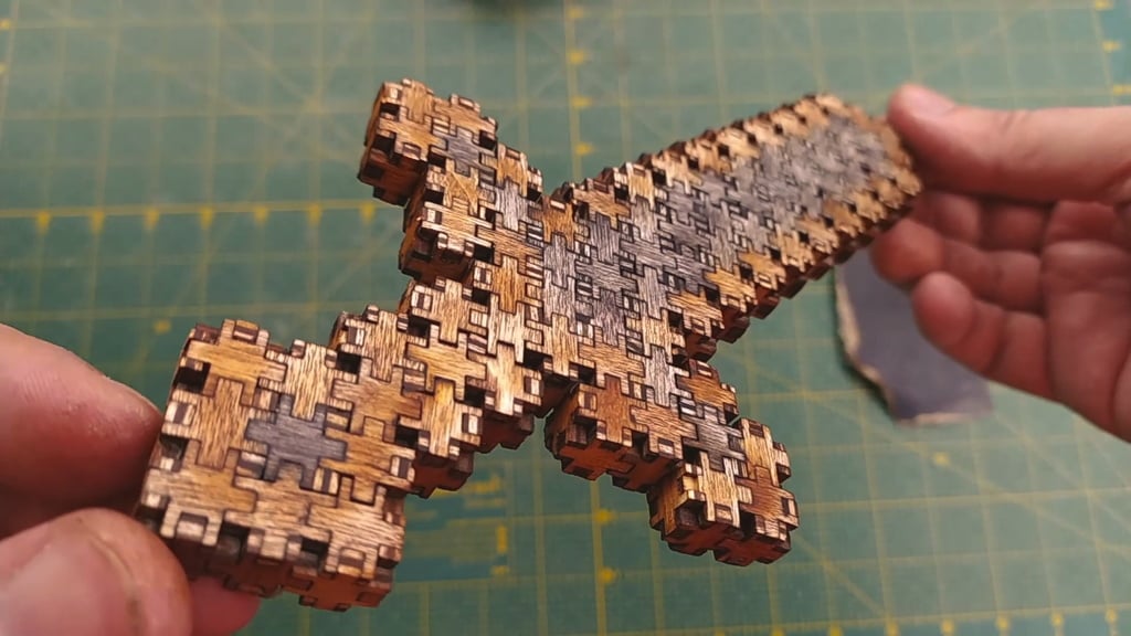 3D puzzle. Laser cut.