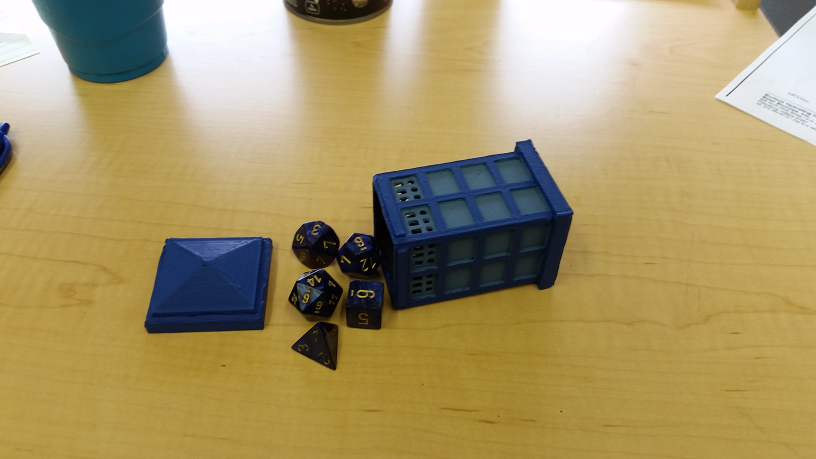 Tardis Dice Holder