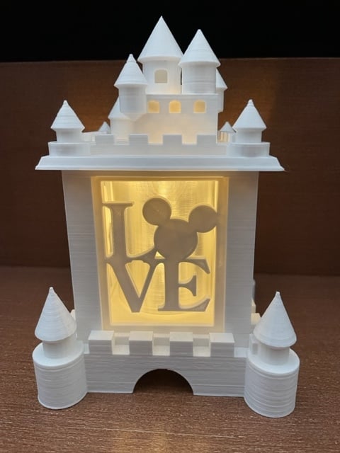 Disney Castle Holiday Tealight Lantern